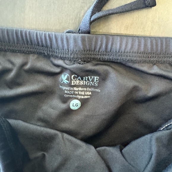 EUC Carve Design Black Bikini Set Stinson Large Top and Large & XL Bottoms Lot 3 - Picture 2 of 5